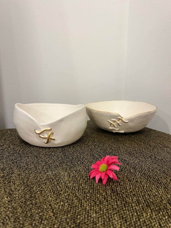Bowl Gold stitch