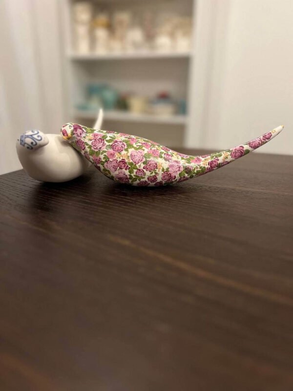 Bird pink rose