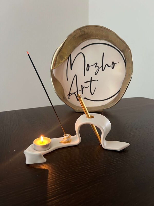 Golden Edge(18K) Incense & Candle Holder
